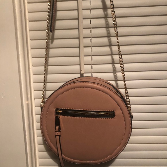 Handbags - Vegan Leather Round Satchel Crossbody - Dusty Rose